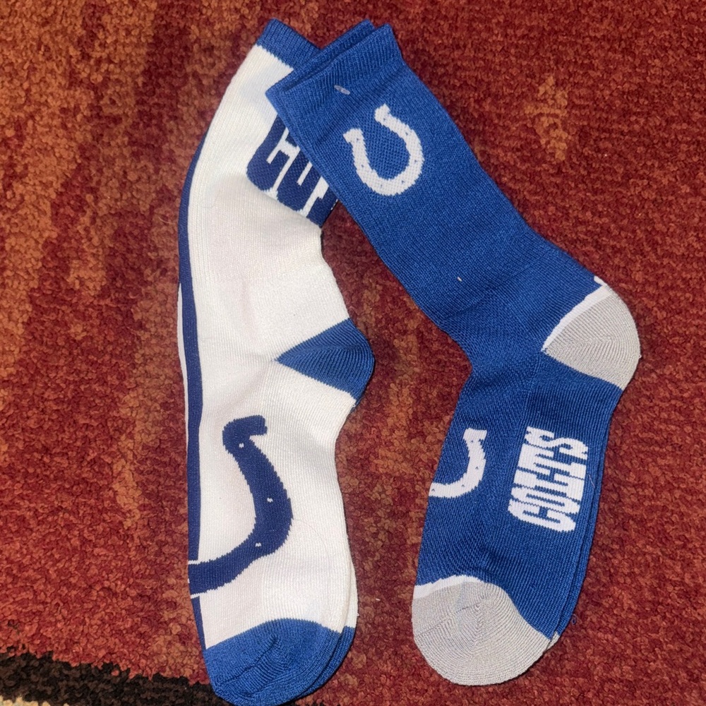 NEW 2‎ Pack Indianapolis Colts Socks